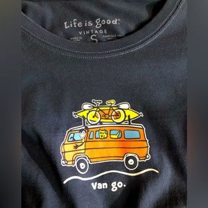 Life Is Good - Vintage series, long sleeve shirt, women’s small